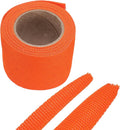MECCANIXITY Braided Cable Sleeves Heat Shrinkable Fabric Sleeving, 2" 10ft Orange 2:1 Ratio Heat Shrinkable Cord Protector for Harness Cable, Network Cable Protection, Cable Management