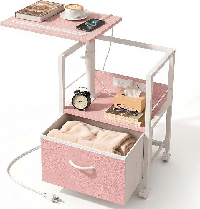 Faesun Swivel Lift Top Nightstand by Faesun