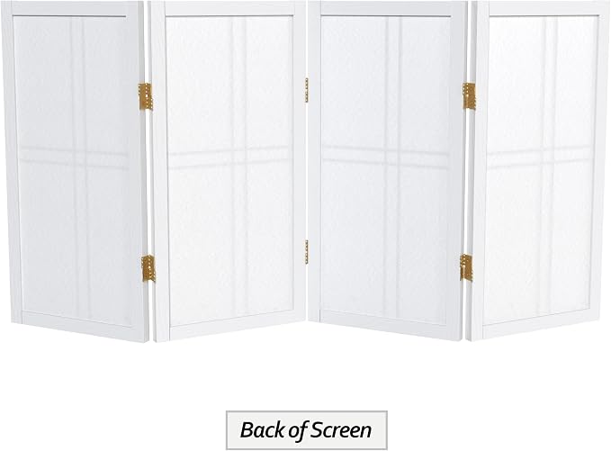 2 ft. Short Desktop Double Cross Shoji Screen - Image 7