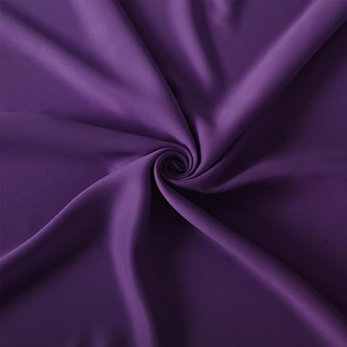 Purple Thermal Blackout Curtains/38 x 63 Inch/Set of 2 Panels Room Darkening - Image 5