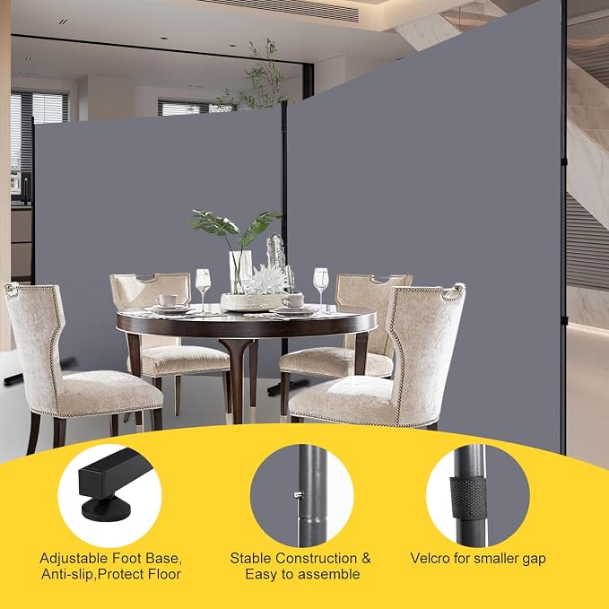 Room Divider Folding Privacy Screens, 6FT Tall Divider - Image 3