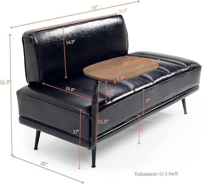 KEIKI Upholstered End of Bed Bench - Image 2