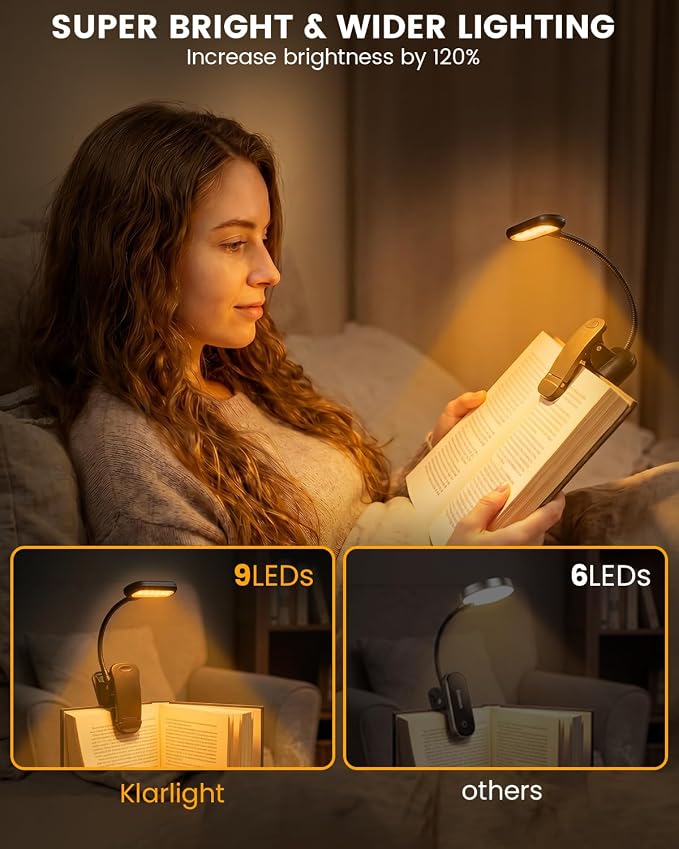 Klarlight 1800K Amber Rechargeable Book Light - Image 5