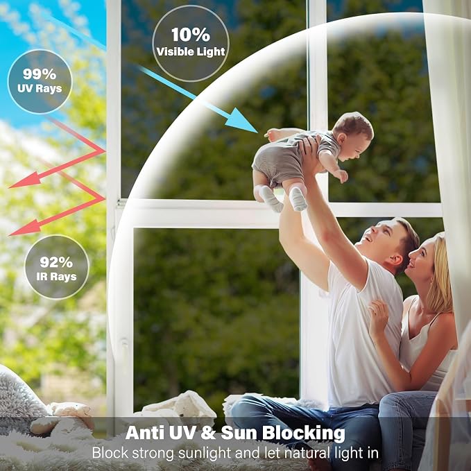 Kromapolis One Way Window Tint Film, 45.2″ x 78.7″ | Heat Control Anti UV - Image 3