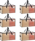 VENO Moving Bags, Storage Bags, Wide Open Top, 6 Pack | Moving boxes Alternative by Veno
