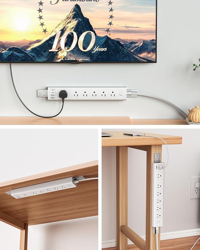 360° Mountable Surge Protector Power Strip - Image 4