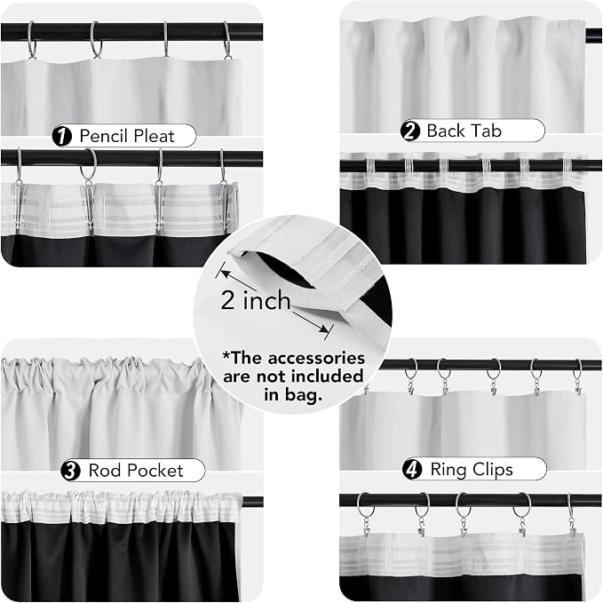 Deconovo 100% Blackout Curtains - Image 4
