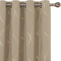 Deconovo Curtains for Living Room, Pattern Blackout Curtains 45 Inches Long | by Unknown