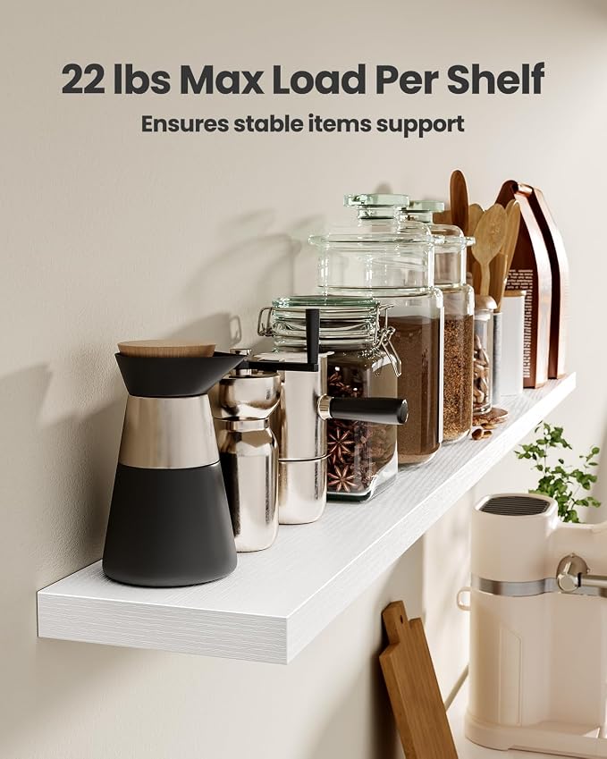 Amada 23.6" Floating Shelves for Wall Decor & Storage, Living Room, 22 lbs - Image 5