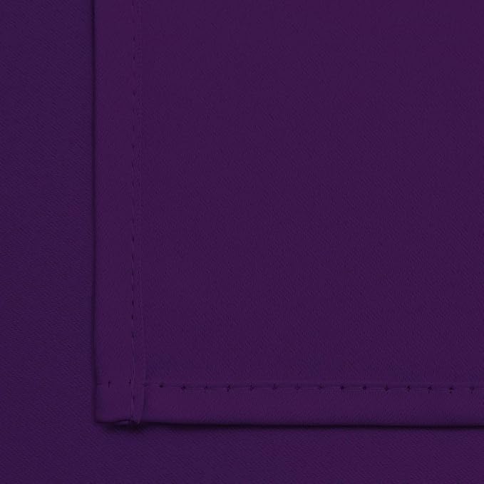 Yakamok Blackout Curtains 38x84 inch Purple Thermal Drapes-Bedroom | 1 panel - Image 7