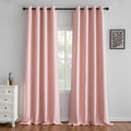 IGEMAEVE Blackout Curtains for Bedroom Grommets Gossamer Pink 52" W x 96" L | by IGEMAEVE