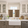 BGment Taupe Blackout Kitchen Curtains 36 Inches Length by BGment