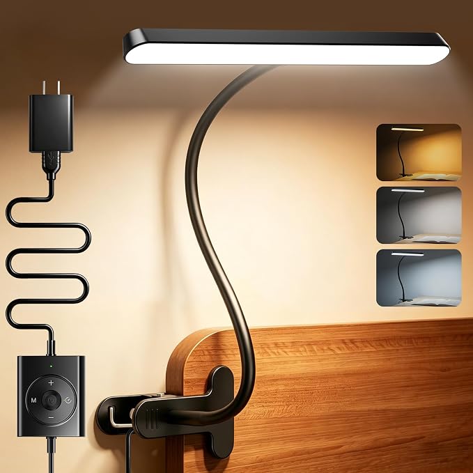 Glocusent 7W Clip on Light, 57 LED Reading Light by GLOCUSENT