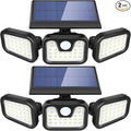 AVJONE Solar Lights Outdoor, 3000LM Super Bright Motion Sensor Outdoor Lights, IP65 Waterproof 6500K Solar Powered Security Flood Light for Garage Yard Patio
