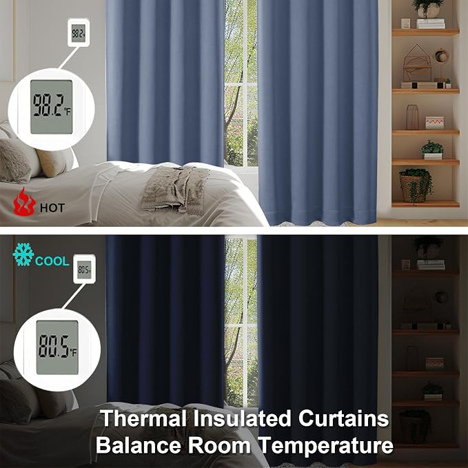 Simplebrand Denim Blackout Curtains - Image 6