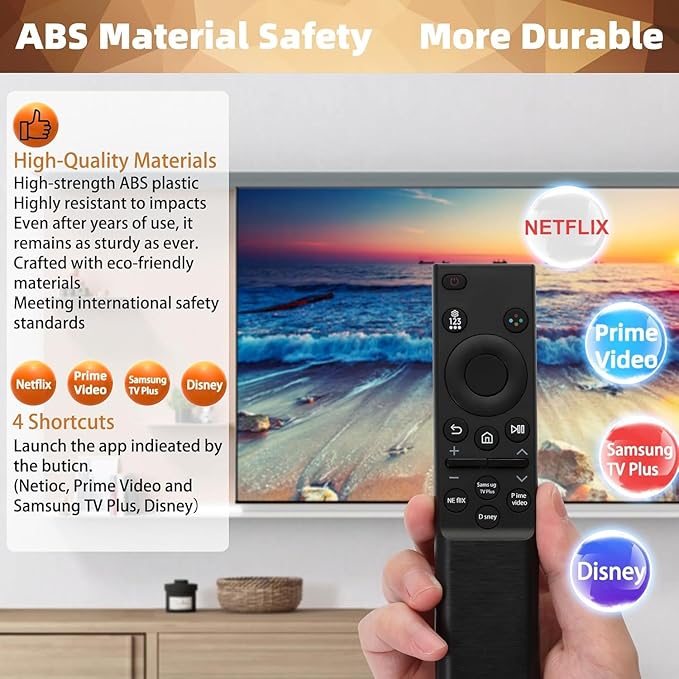 BN59-01388A Remote for Samsung Crystal 4K UHD CU7000 DU7200 Series Smart TV, Universal Bn59 Remote Control for All Samsung Smart QLED NEO LED 8K TVs, Universal for BN59-01388H BN59-01457A