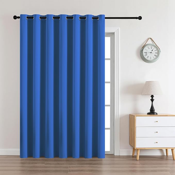 CUCRAF Custom Dark Blue Blackout Curtains 1 Panel Set, Thermal Insulated by CUCRAF
