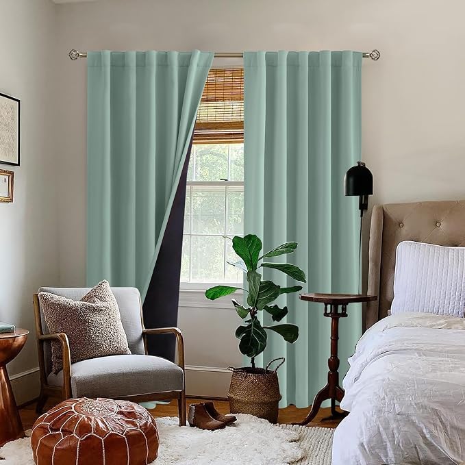 BGment Blackout Curtains with Thermal Insulation Liner Curtains 84 Inches Long - Image 9