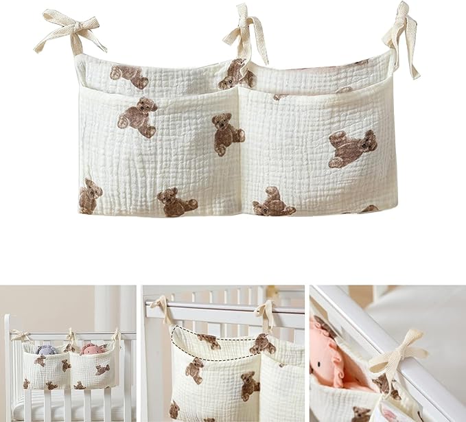 Bedside hanging bag for storing baby milk bottles and blankets - Image 6