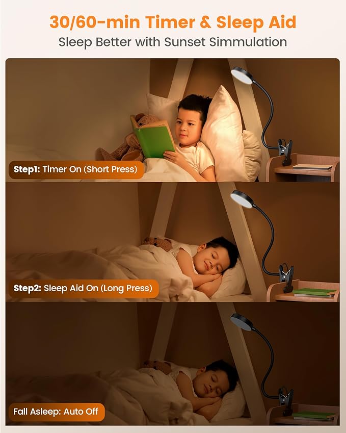 Glocusent 72 LED Clip on Reading Light - Image 7