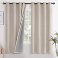 YoungsTex Oatmeal Linen Blackout Curtains by YoungsTex
