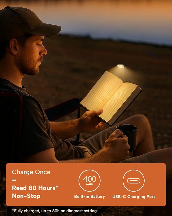 86lux Book Light, Rechargeable Reading Lights - Image 7