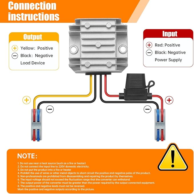 BEYIMEI 10A 120W DC-DC Converter 24V Step Down to 12V Converter Voltage Regulator Power Supply Module Buck Transformer for Truck,RV,Automotive Solar Panel (Input 15V-35V)
