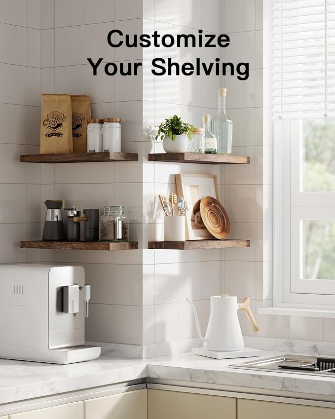 Amada Paulownia Wood Floating Shelves - Image 6