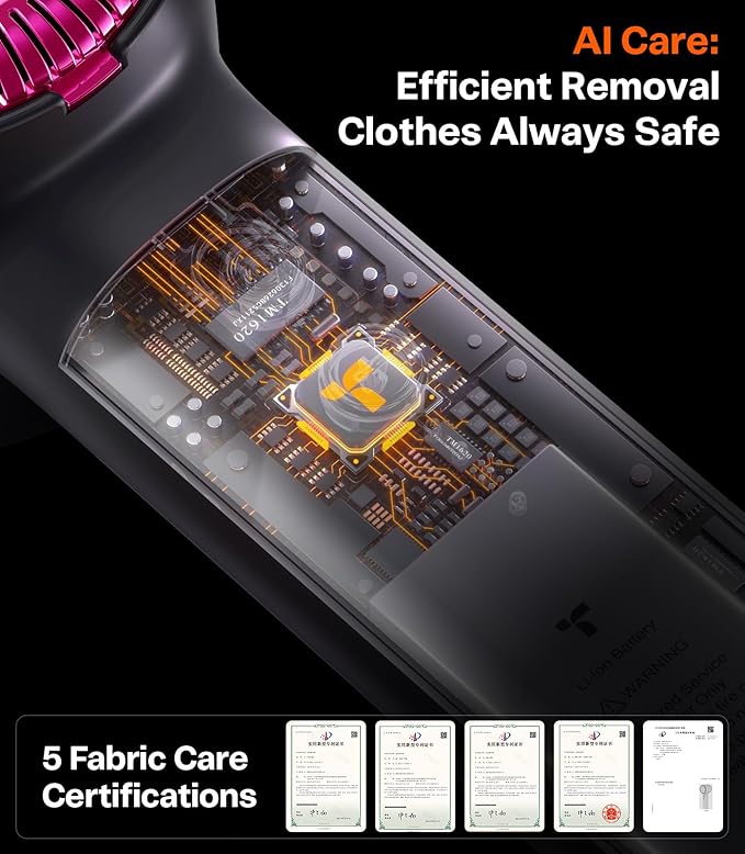 TORRAS Rechargeable Fabric Shaver Electric Lint Remover 3-Speed Remove Fuzz, Pilling for Cashmere, Wool, Clothes, Sweater, Coat, Furniture, Clothes depiller with Replacement Blades