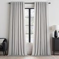 Topfinel Grey Beige Extra Long 132 Inch 100% Blackout Curtains by Topfinel
