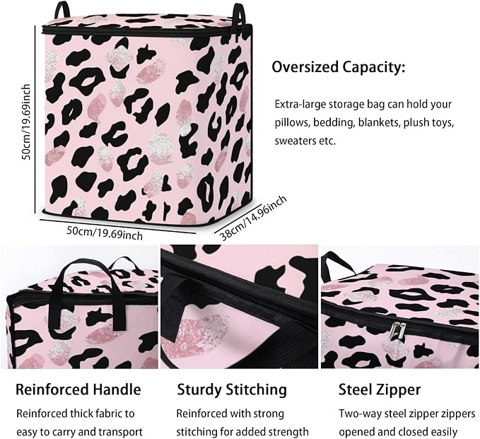 2pcs blanket storage bag for under bed, closet organizers 95L | quilt duvet - Image 3