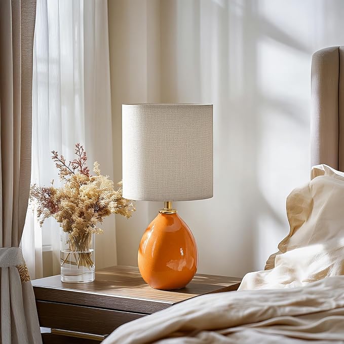 18.5" Table Lamp Set of 2 for Living Room Bedroom, Bedside Lamps for Night - Image 7