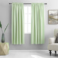 Light Lime Green Pretty Window Treatment Curtain Panels by DONREN