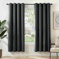Deconovo Blackout Curtains for Bedroom and Living Room 72 Inches Long | Black by Unknown
