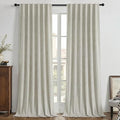 Joydeco 100% Blackout Curtains Velvet Black Out Curtain 102 Inch Drapes | by JOYDECO