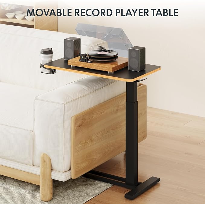 FLEXISPOT H7 28" Pneumatic Height-Adjustable Overbed Table - Image 5