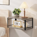 Floating Nightstand, Wood Bedside Shelf Wall Mounted Nightstand, Floating by NANAGIFTREE