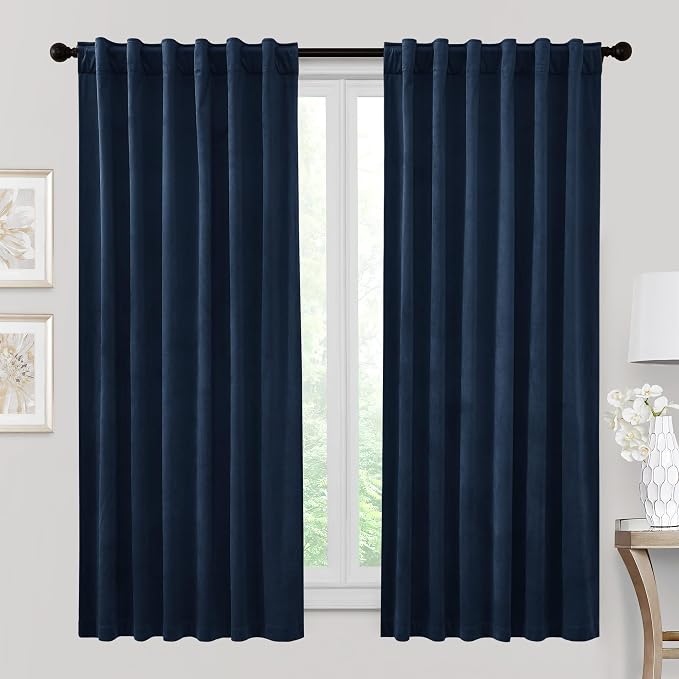 RYB HOME Velvet Room Darkening Curtains by RYBHOME