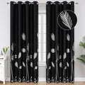 Black Blackout Curtains & Drapes 102 Inches Long by ESTELARTEXTILER