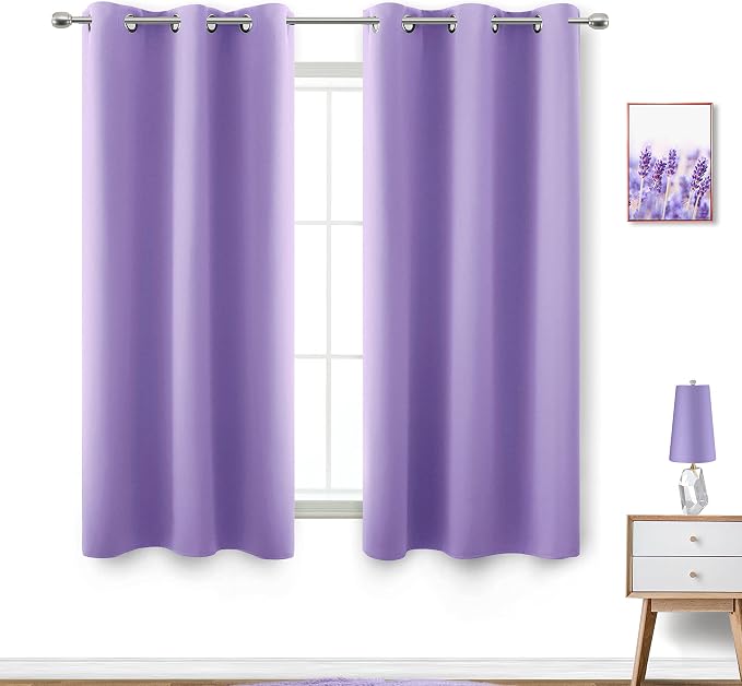 KOUFALL Lavender Purple Curtains by KOUFALL