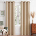 NICETOWN Beige Light Blocking Curtains 84 Inches Long 2 Panels by NICETOWN