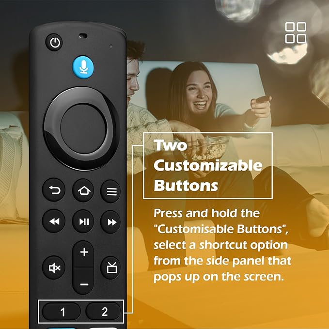 Replacement Voice Remote Control Fit for Fire Smart TV Stick(HD/4K Max/4K/Lite), TV Cube, Smart TV (3rd Gen, Pendant Design) for Samsung-TCL Smart TVs, Not for Roku