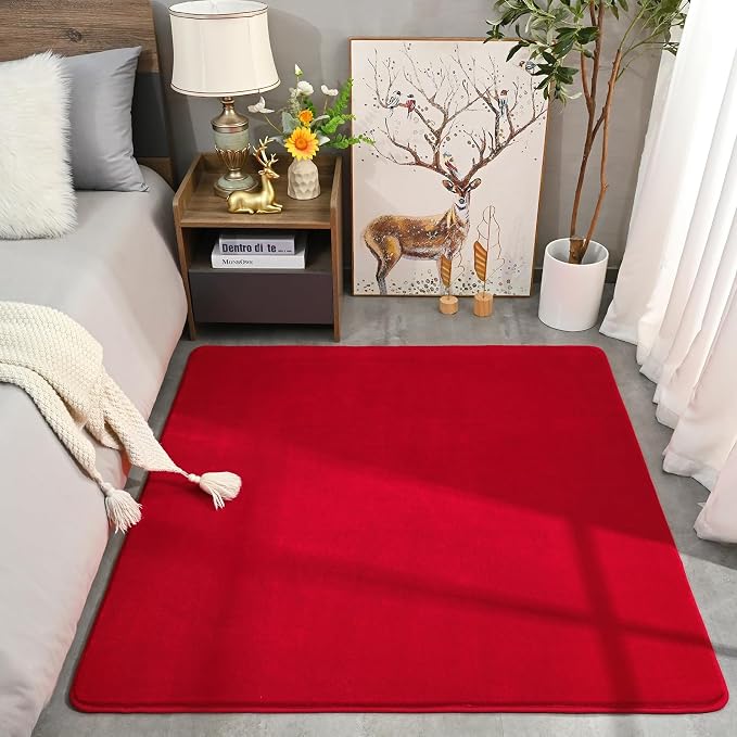 4x4 Square Area Rugs for Bedroom Living Room, Modern Non Slip Minimalist Carpet - Image 7