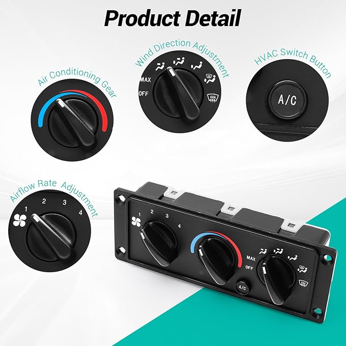 3518702C93 AC Climate Control Module Compatible with 2000-2017 International 5500i 5600i 5900i 9100 9200 9400 9900/2011-2020 CAT CT660/2017-2021 International HX515 HX520 HX615 HX620 HVAC Panel Unit