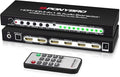 PONYBRO HDMI 2.0 Switch 4 Port with Audio Extractor – 4K@60Hz HDR10, Optical/AUX/ARC Audio Output, Auto-Switching for PS5/Xbox/Soundbar, Dolby Digital & DTS Support, Remote Included.