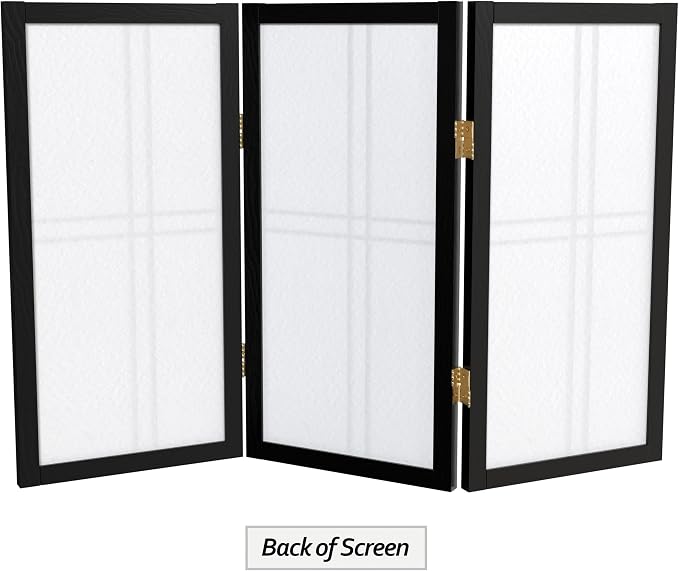 2 ft. Short Desktop Double Cross Shoji Screen - Image 7