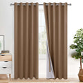 XWZO 100% Blackout Curtains 2 Panels by XWZO