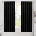 BGment 63 Inch Black Out Thick Velvet Curtains by BGment