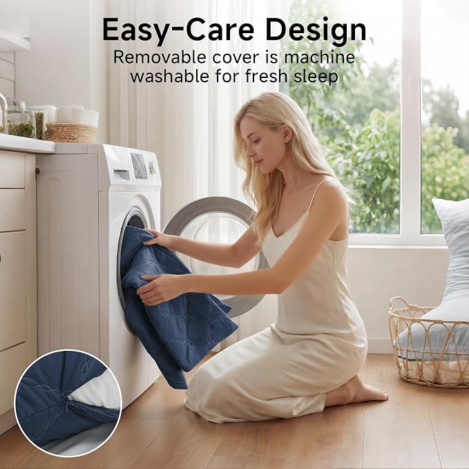 BEDELITE Cooling Body Pillow, Memory Foam Filled, 20x54 Inches | Soft & - Image 7