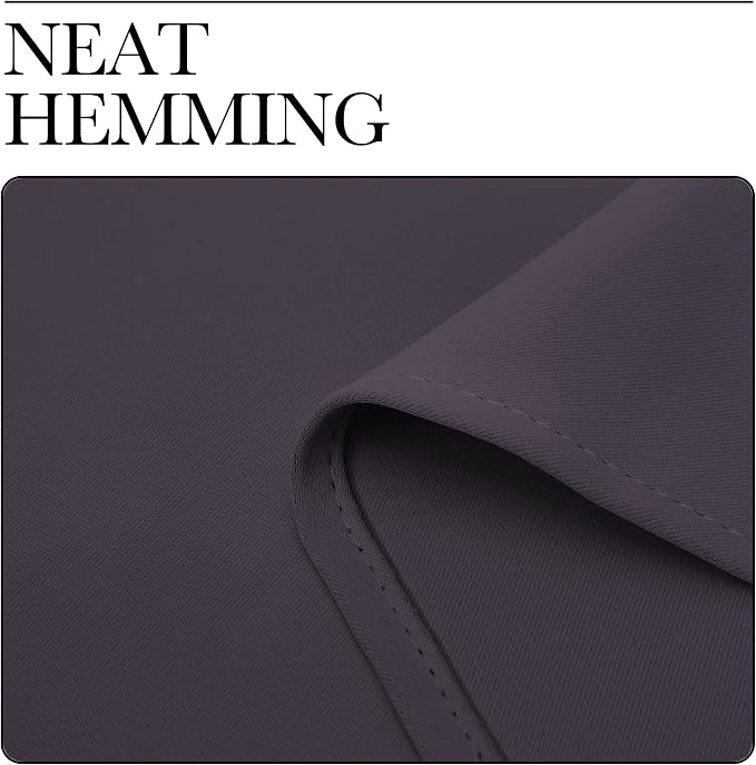 NICETOWN Greyish Purple Blackout Curtains 45 inches Length - Image 6